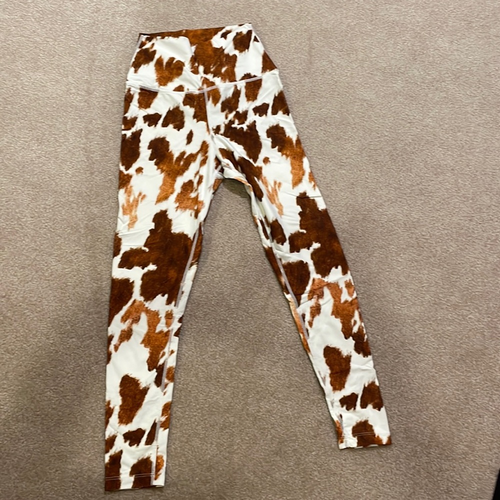 Worn Once! WeWoreWhat Cow Print Legging size S